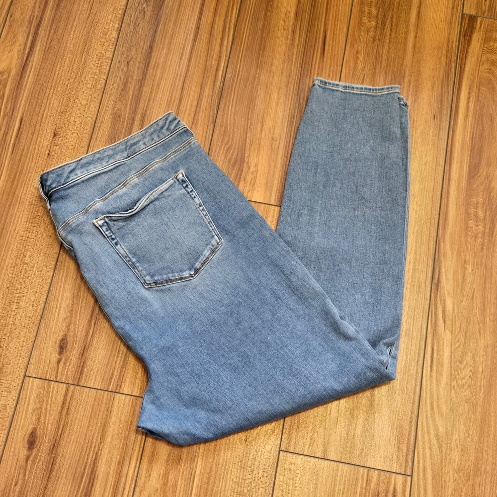 ASOS Womens Blue Wash Denim Jeans Size 22